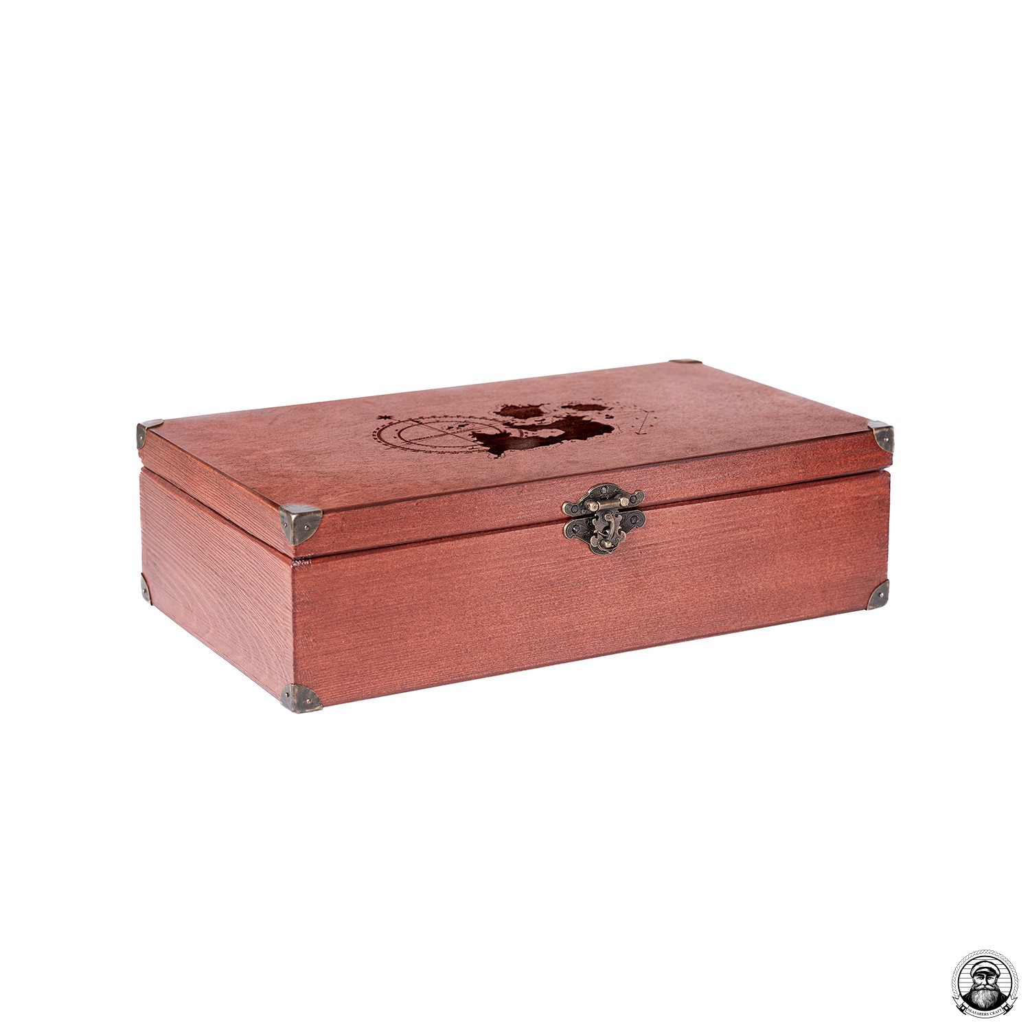 Skrzynka Kapitańska - Zamykane Podwójne na Wino - obrazek 2